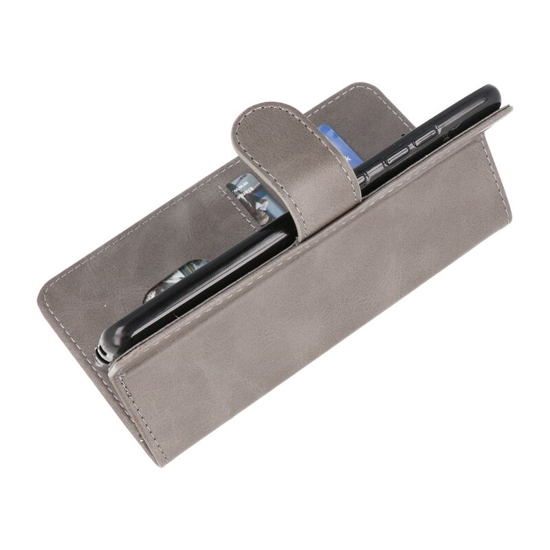 Custodia a portafoglio Bookstyle per Samsung Galaxy S20 FE Grigio