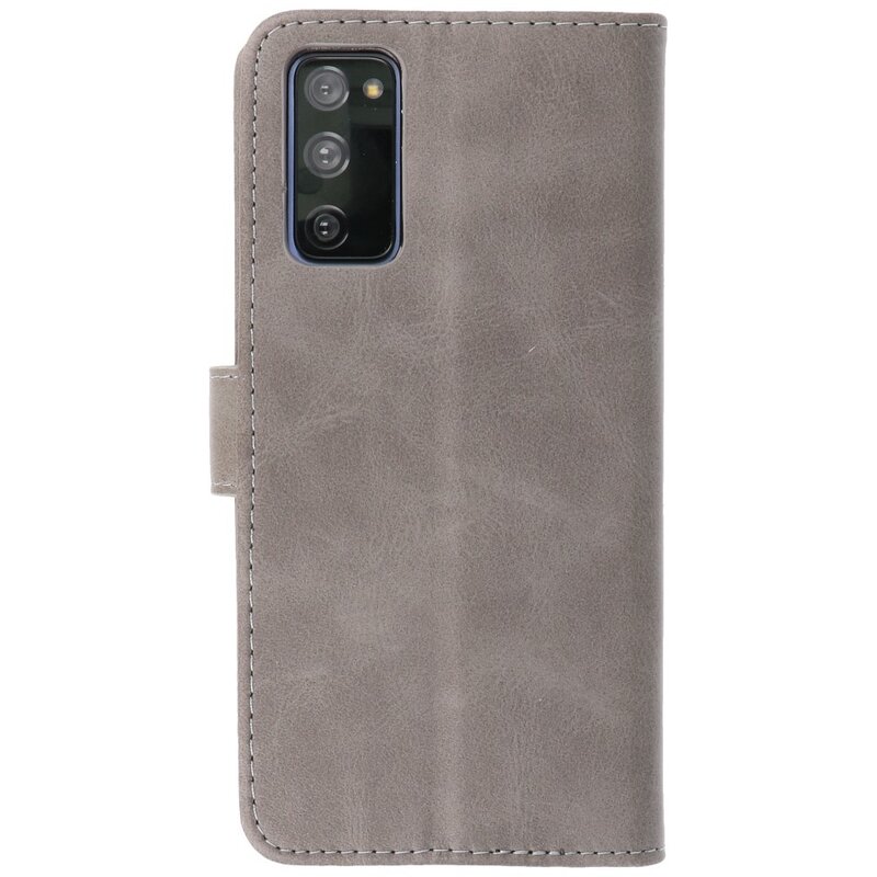 Bookstyle Wallet Cases Hülle für Samsung Galaxy S20 FE Grau
