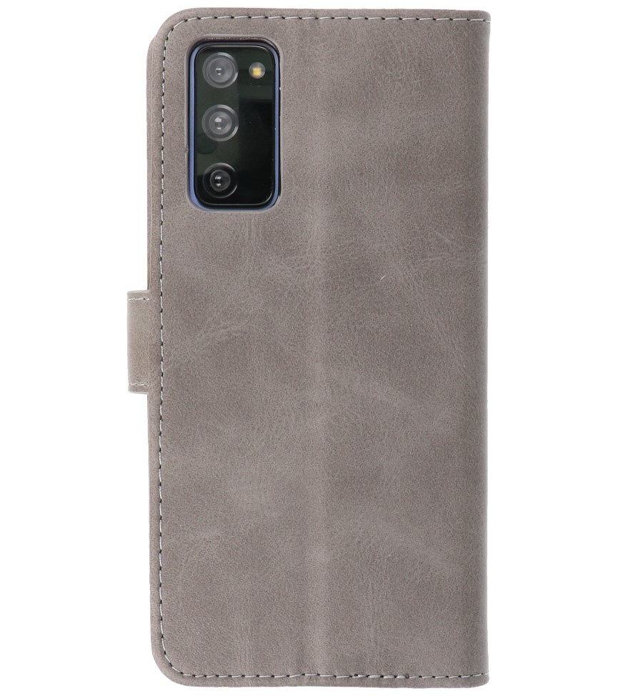Bookstyle Wallet Cases Hülle für Samsung Galaxy S20 FE Grau