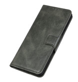 Pull Up PU Leather Bookstyle Case for Samsung Galaxy S21 Dark Green