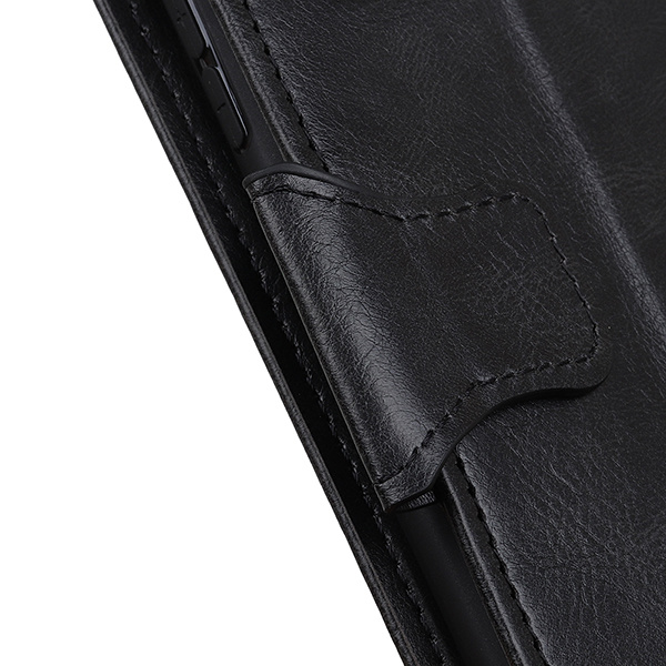 Étui Bookstyle en cuir PU Pull Up pour Samsung Galaxy S21 Plus Noir