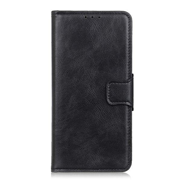 Pull Up PU Leather Bookstyle Case for Samsung Galaxy S21 Plus Black