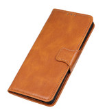 Pull Up PU Leder Bookstyle Hoesje voor Samsung Galaxy S21 Plus Bruin