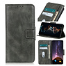 Pull Up PU Leather Bookstyle Case for Nokia 2.4 Dark Green