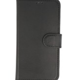 Custodia a libro in pelle 2 in 1 MF fatta a mano per iPhone 12 Mini nera