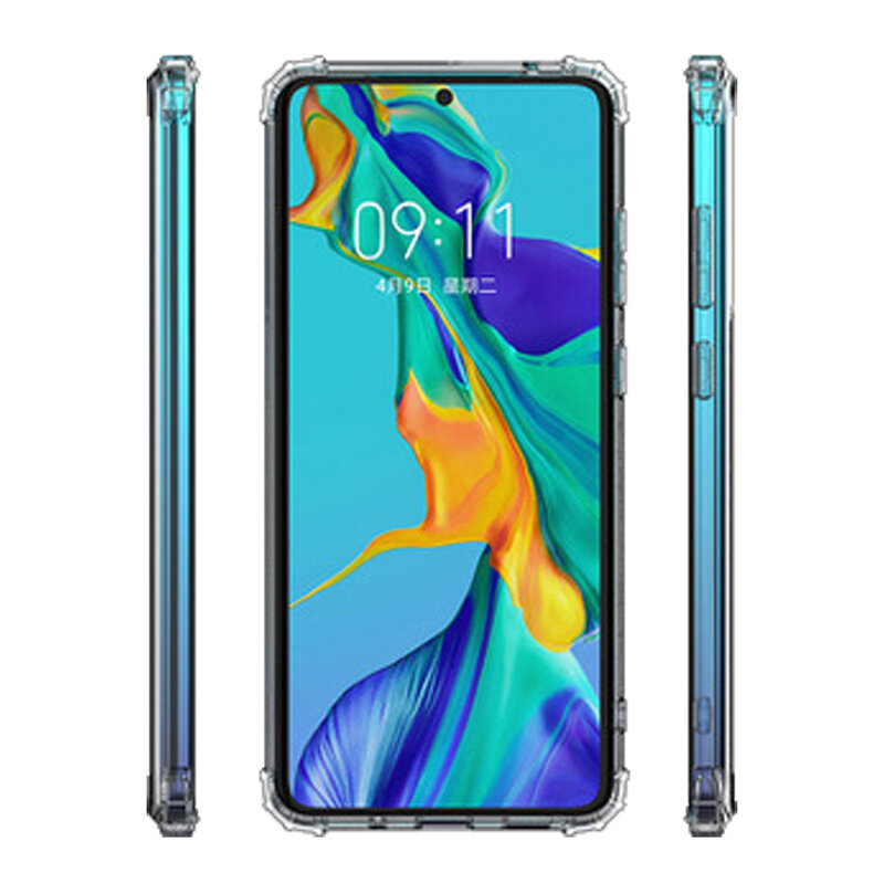 Stødsikker gennemsigtig TPU taske til Samsung Galaxy S21 Plus