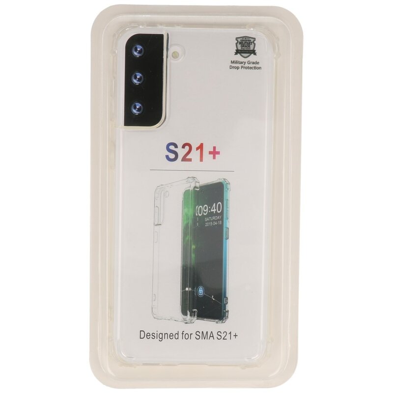 Stødsikker gennemsigtig TPU taske til Samsung Galaxy S21 Plus