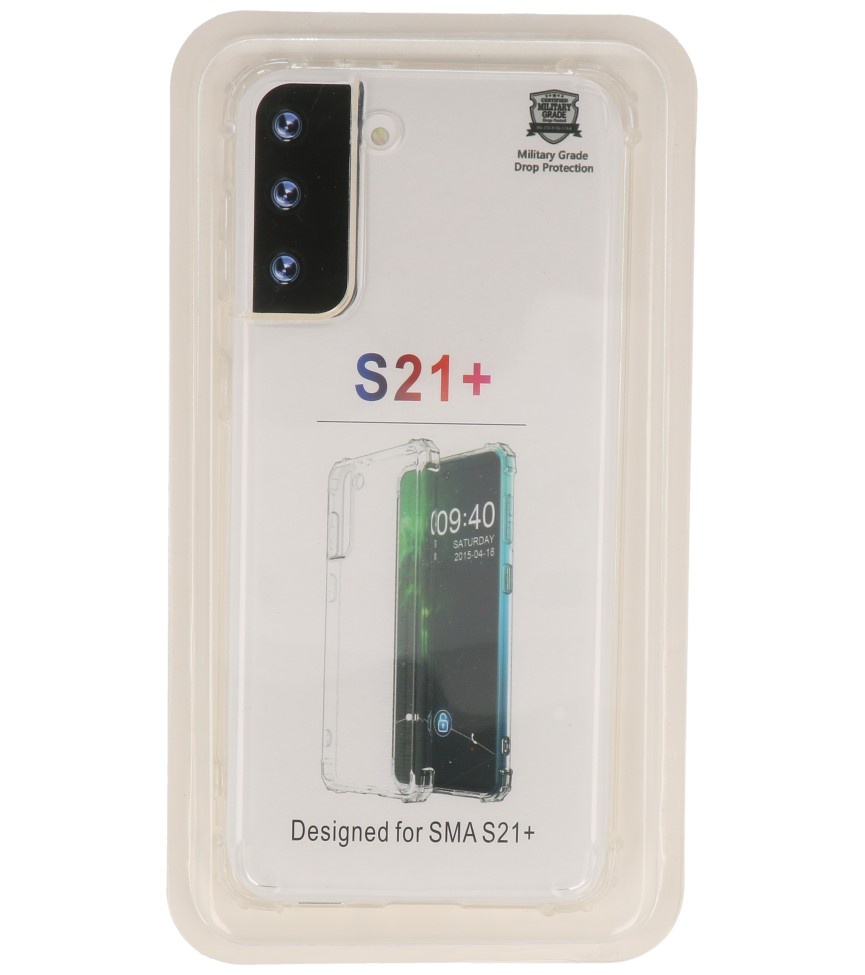Stødsikker gennemsigtig TPU taske til Samsung Galaxy S21 Plus