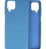 Carcasa de TPU en color de moda Samsung Galaxy A12 Azul marino