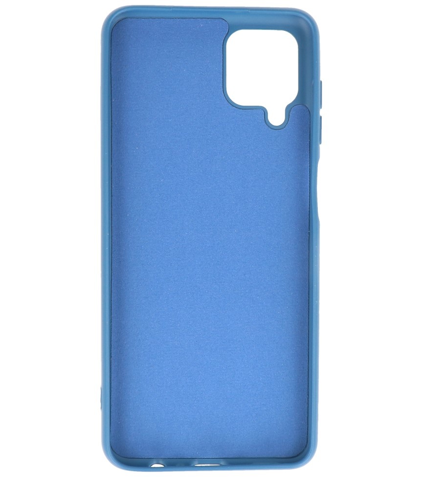 Coque en TPU Fashion Color Samsung Galaxy A12 Bleu Marine