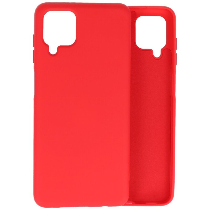 Custodia in TPU color moda per Samsung Galaxy A12 rossa
