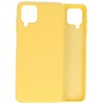 Custodia in TPU di colore moda spesso 2,0 mm per Samsung Galaxy A12 gialla