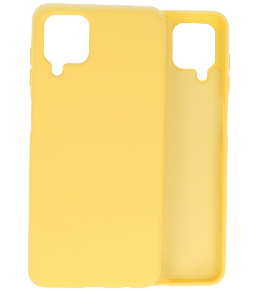 Carcasa Fashion Color TPU Samsung Galaxy A12 Amarillo