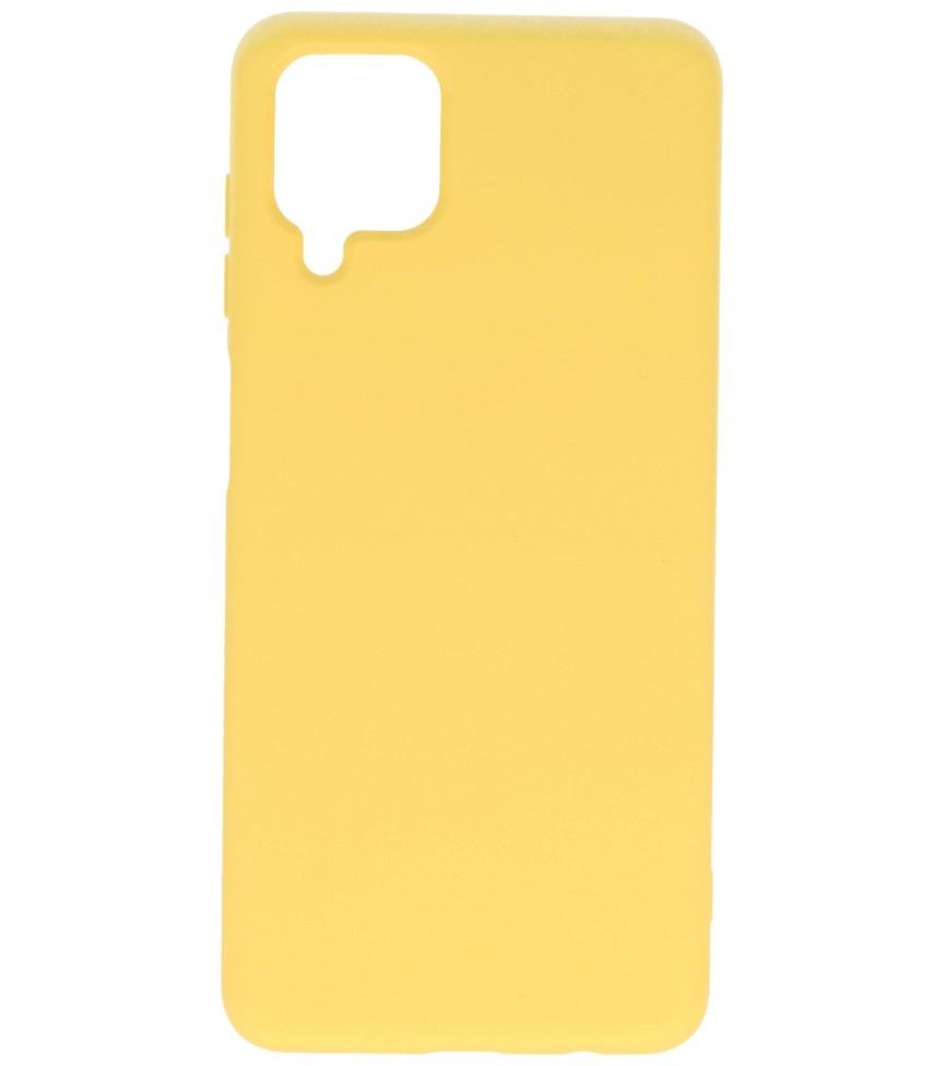 Fashion Color TPU Case Samsung Galaxy A12 Yellow