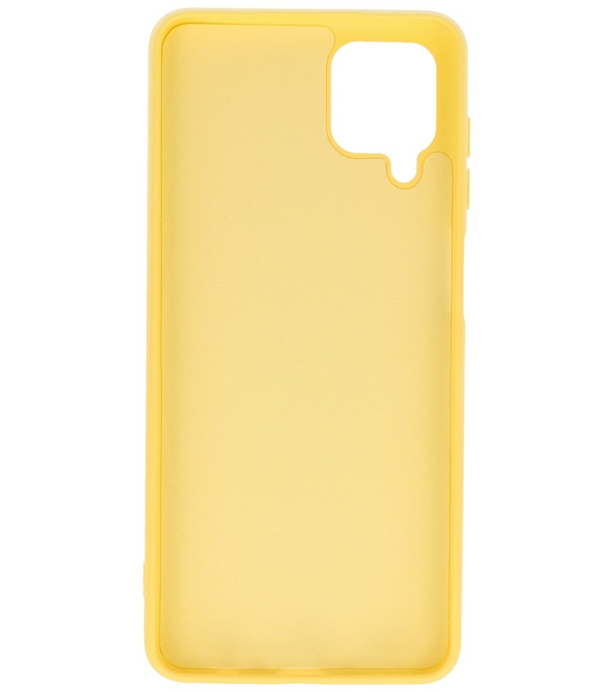 Mode Farbe TPU Fall Samsung Galaxy A12 Gelb