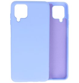 Coque en TPU couleur mode 2.0 mm d'épaisseur pour Samsung Galaxy A12 Violet