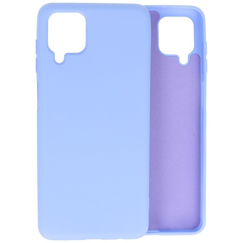 Mode farve TPU taske Samsung Galaxy A12 Lilla