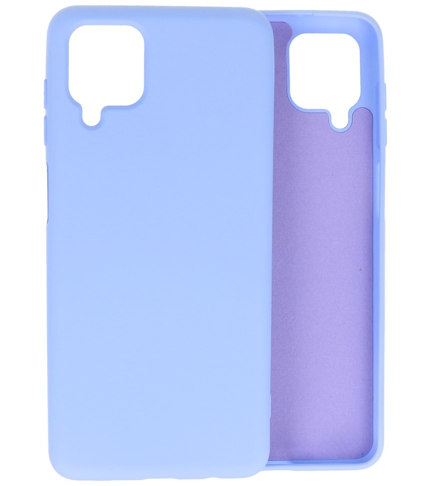 Estuche de TPU en color de moda Samsung Galaxy A12 Morado