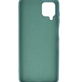 Carcasa de TPU en color de moda Samsung Galaxy A12 Verde Oscuro