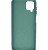 Fashion Color TPU Hoesje Samsung Galaxy A12 Donker Groen
