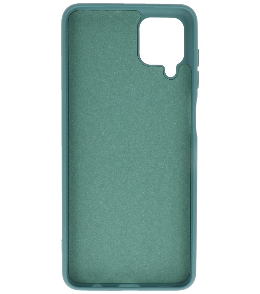 Fashion Color TPU Case Samsung Galaxy A12 Dark Green