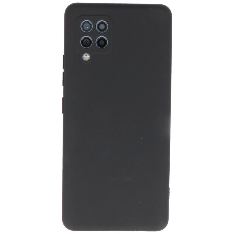 Custodia in TPU color moda per Samsung Galaxy A42 5G nera
