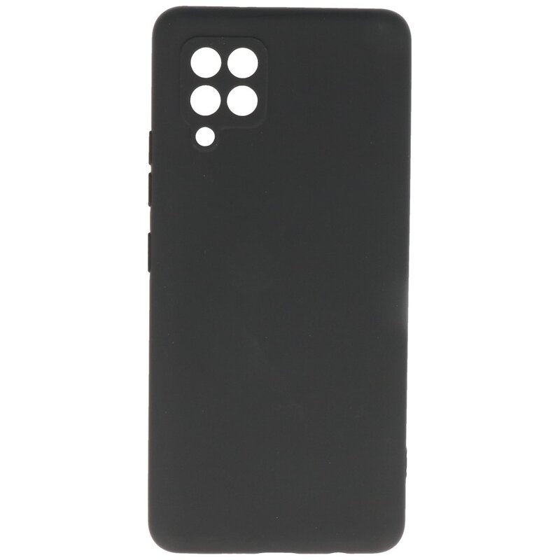 Custodia in TPU color moda per Samsung Galaxy A42 5G nera