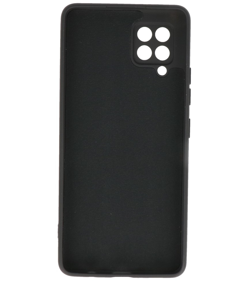 Custodia in TPU color moda per Samsung Galaxy A42 5G nera