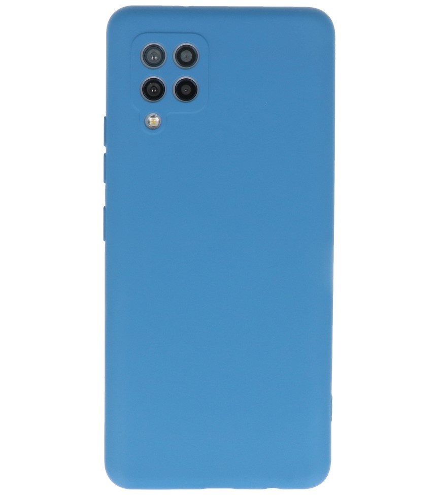 Estuche de TPU en color de moda para Samsung Galaxy A42 5G Azul marino