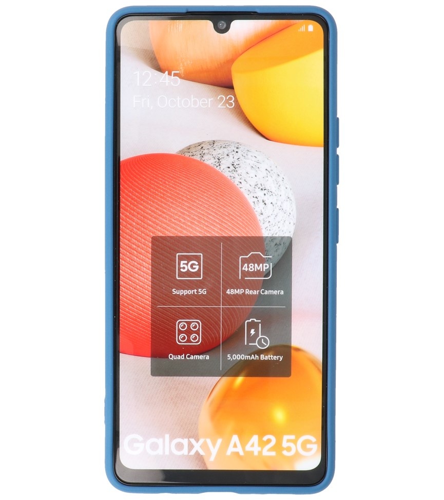 Mode Farbe TPU Fall Samsung Galaxy A42 5G Navy