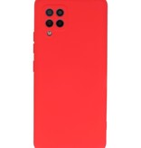 Carcasa de TPU Color Moda para Samsung Galaxy A42 5G Rojo