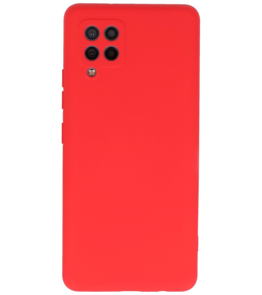 Carcasa de TPU Color Moda para Samsung Galaxy A42 5G Rojo