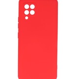 Carcasa de TPU Color Moda para Samsung Galaxy A42 5G Rojo