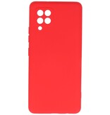 Carcasa de TPU Color Moda para Samsung Galaxy A42 5G Rojo