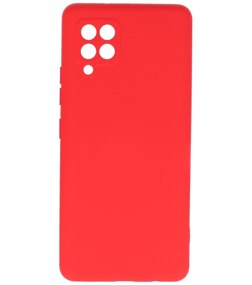 Carcasa de TPU Color Moda para Samsung Galaxy A42 5G Rojo