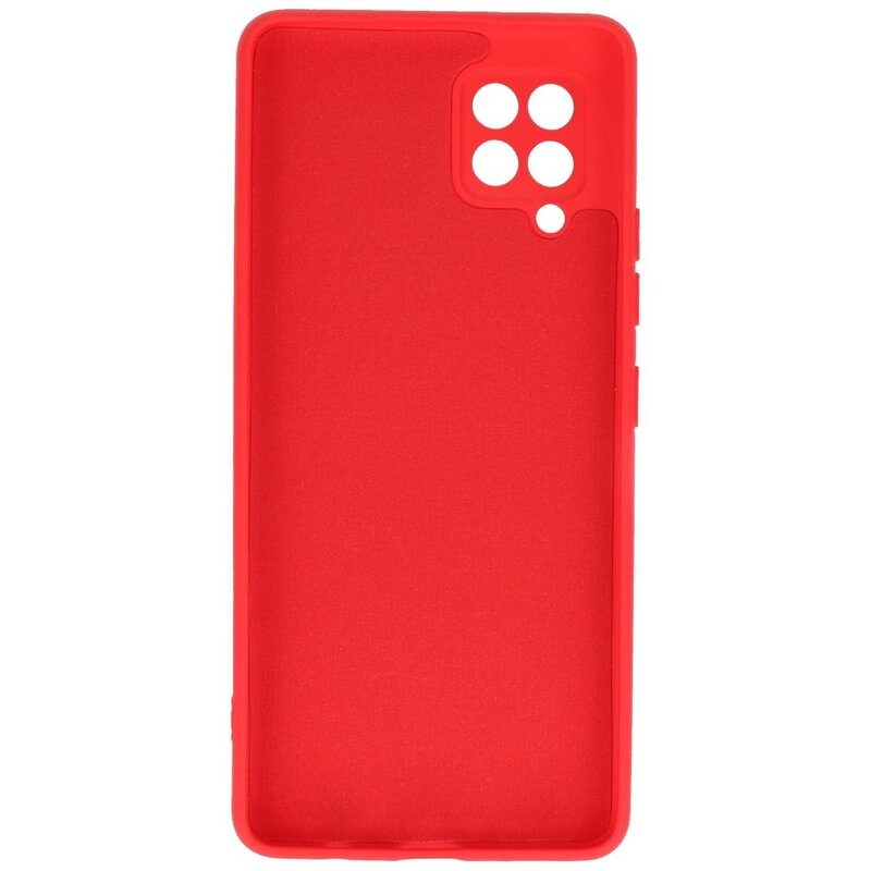Carcasa de TPU Color Moda para Samsung Galaxy A42 5G Rojo