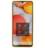 Fashion Color TPU Cover Samsung Galaxy A42 5G Gul