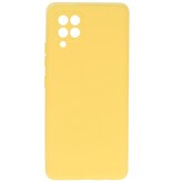 Carcasa de TPU Color Moda para Samsung Galaxy A42 5G Amarillo