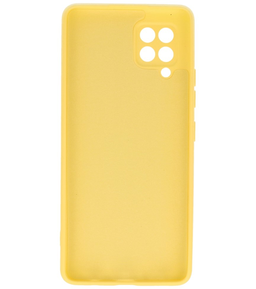 Carcasa de TPU Color Moda para Samsung Galaxy A42 5G Amarillo