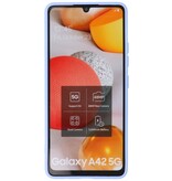 Mode Farbe TPU Fall Samsung Galaxy A42 5G Lila