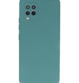 Estuche de TPU en color de moda Samsung Galaxy A42 5G Verde oscuro