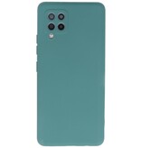 Custodia in TPU color moda per Samsung Galaxy A42 5G verde scuro