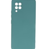 Fashion Color TPU Hoesje Samsung Galaxy A42 5G Donker Groen