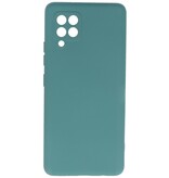 Estuche de TPU en color de moda Samsung Galaxy A42 5G Verde oscuro