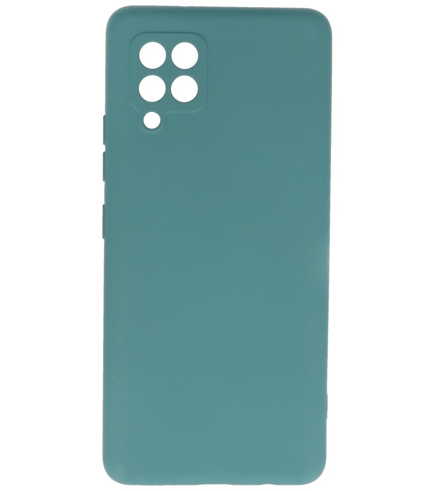 Coque en TPU Fashion Color Samsung Galaxy A42 5G Vert Foncé