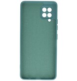 Estuche de TPU en color de moda Samsung Galaxy A42 5G Verde oscuro