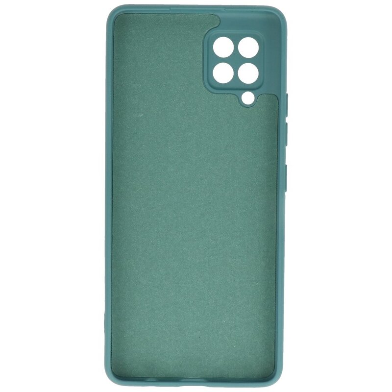 Custodia in TPU color moda per Samsung Galaxy A42 5G verde scuro