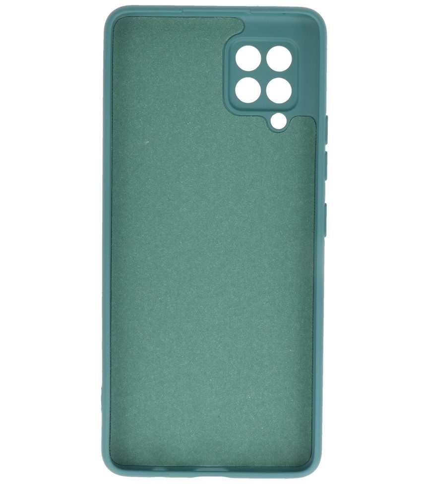 Mode Farbe TPU Fall Samsung Galaxy A42 5G Dunkelgrün