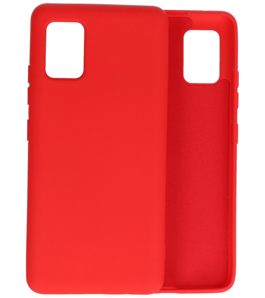 Fashion Color TPU Cover Samsung Galaxy A51 5G Rød