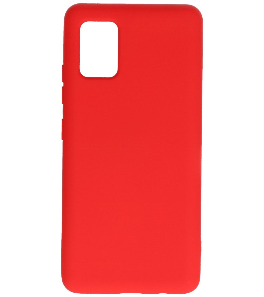 Coque en TPU Fashion Color Samsung Galaxy A51 5G Rouge